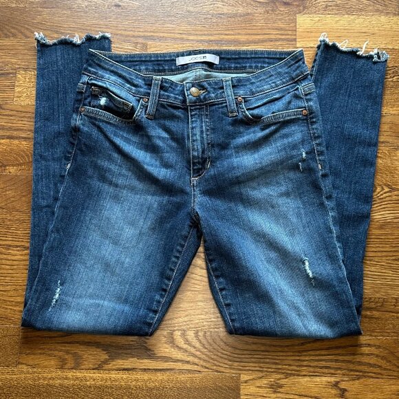 Joe's Mid-Rise, Distressed Skinny Ankle Jeans - Size 28 - Picture 5 of 12